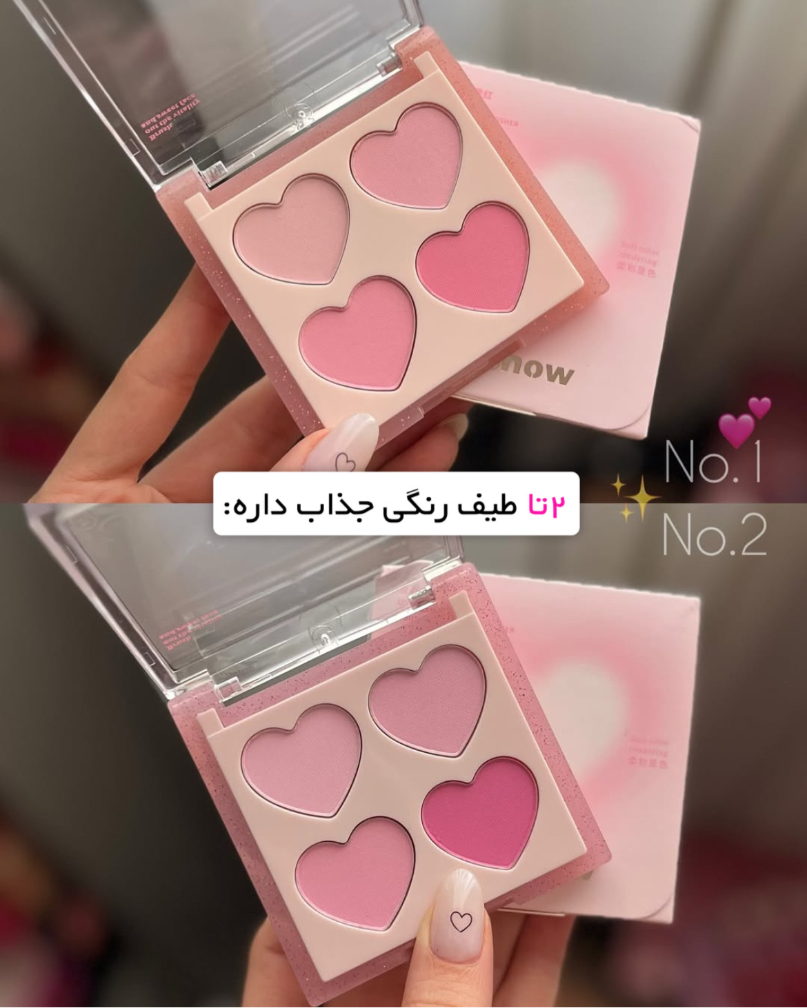 پلت رژگونه پینترستی قلبی