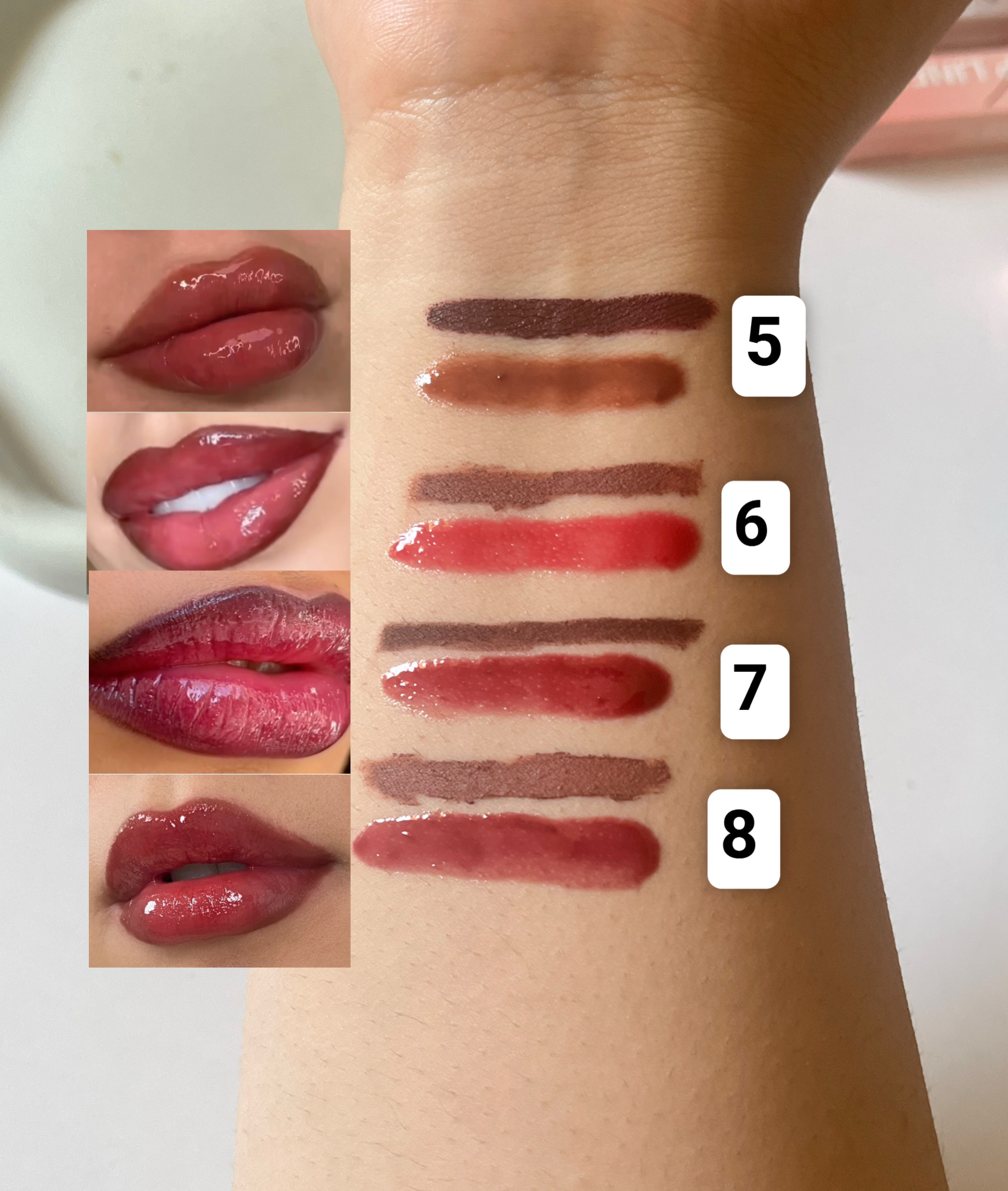 ست خط لب و لیپ پلامپر سرفلزی